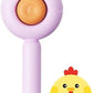 Cat Brush for Short or Long Haired Cats Dogs Rabbits, Cute Dog Brush with Release Button for Massage and Removes Loose Fur