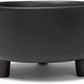 Waggo Uplift Ceramic Dog Bowl for Small Medium and Large Breeds - Heavyweight and Durable Pet Food and Water Dish Crock, Dishwasher Safe, Modern, Elevated Feeder (Black, Medium)