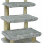 Cowboy Wooden pet Stairs 4-Step pet Ladder cat Dog Easy Stairs with Detachable Carpet for high Bed and Couch (Gray)