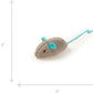 SmartyKat (3 Count) Skitter Critters Catnip Cat Toys - Gray/Cream, 3 Count