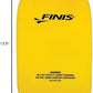 FINIS Foam Kickboard for Swim Training - Builds Leg Strength - Soft EVA Foam - Comfortable Grip - Yellow