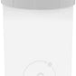 Re-Fill Powder Container To-Go, 2-Compartment Powder Travel Dispenser with Measurements - Powder Container for Protein Powder or Pre-Workout to use On-The-Go (White)