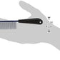 Resco Professional Anti-Static Dog, Cat, Pet Comb for Grooming, Steel Pins, Coarse Tooth Spacing, Candy Blue