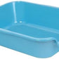 1 Pack of Extra Large Cat Litter Box (ABS Material), Low Entry Senior Litter Pen for Geriatric Kitty Big Cats, Jumbo Pet Safe Litter Boxes Tray for Pets Potty (Light Blue, 20" L x 15.5" W)