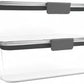 Rubbermaid Brilliance BPA-Free Food Storage Containers with Lids, Airtight Clear Set of 2 (9.6 Cup), Ideal for Lunch, Meal Prep, and Leftovers
