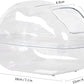 BUCATSTATE Sand Bath Container for Hamster Large Transparent Hamster Toilet with Scoop Dwarf Sandbox Dust Bathtub Small Animals Bathroom Hamster Cage Accessories (Transparent, Large)