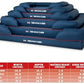 The Dog’s Bed Orthopedic Dog Bed XXL Blue Oxford with Red Trim UK Flag Dog Bed 51.5x39, Memory Foam, Pain Relief: Arthritis, Post Surgery, Lameness, Veterinary Approved, Waterproof Washable Cover