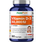 NusaPure Vitamin D3 50,000 IU 90 Vegetarian Capsules (Non-GMO)