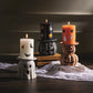 Terracotta Halloween Pillar Candle Holders | 3 Styles