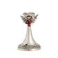 Holly Leaf & Berry Metal Candlesticks | 2 Sizes