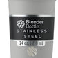 BlenderBottle Sport Insulated Stainless Steel Shaker Bottle with Wire Whisk, 24-Ounce, Grey – Protein Shakes & Hydration for Athletes & Fitness Enthusiasts, Easy Mixing, Keeps Drinks Cold, Lockable Lid