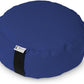 Bean Products Zafu Meditation Pillows for Sitting on Floor, Yoga Cushion, Cotton/Buckwheat Fill Yoga Pillow, Zafu Meditation Cushion, Zen Kneeling Prayer Pad- Made in USA - 14" Round - Navy