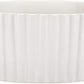 Waggo Ripple Ceramic Dog Bowl for Medium and Large Breeds - Modern with Matte Finish, Heavyweight Durable Pet Food and Water Dish Crock, Dishwasher Safe (Small, White)