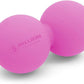 5BILLION Peanut Massage Ball - Double Lacrosse Massage Ball & Mobility Ball for Physical Therapy, Deep Tissue Massage Tool for Myofascial Release, Muscle Relaxer, Pink