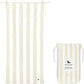 Dock & Bay Customized Beach Towel - Quick Dry, Sand Free - Compact, Lightweight - 100% Recycled - Includes Bag - Cabana - Bora Bora Beige - Large