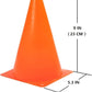 Soccer Cones (9 Inch 20 Pack), Agility Training Sport Cone with Carry Bag for Drilling Football Basketball Field Markers,