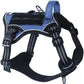 BUMBIN Tactical Dog Harness for Small Dogs No Pull, Famous TIK Tok No Pull Puppy Harness, Fit Smart Reflective Pet Walking Harness for Training, Adjustable Dog Vest Harness with Handle Denim Blue XS