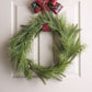 Tartan Bow Metal Wreath Hanger