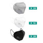 LEMENT 50PCS KN95 Face Mask 5 Layer Breathable with Elastic EarLoops Cup Dust Safety Masks(White,Black,Grey)