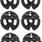 Yes4All Fractional Weight Plates Set, Available In Steel And Rubber, Set of 2/4/6 Plates in 1.25LB, 2.5LB, or 5LB Sizes, Micro Change Plates for Dumbbell and Olympic Barbell Weightlifting
