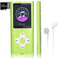 Mp3 Player,Music Player with a 16 GB Memory Card Portable Digital Music Player/Video/Voice Record/FM Radio/E-Book Reader/Photo Viewer/1.8 LCD (Green)