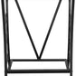 MAKLAINE Traditional Steel 10 Gallon Metal Aquarium Stand in Black