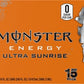 Monster Energy Ultra Sunrise, Sugar Free Energy Drink, 16 Fl Oz (Pack of 15)