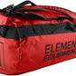 Element Equipment Trailhead Duffel Bag Shoulder Straps Waterproof Red Small