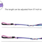 Hands Free Dog Leash for Large Medium Dogs Heavy Duty Bungee Reflective Adjustable Waist Leashes for Walking Running with Car Buckle 4-6FT (Purple)