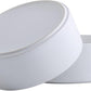 White Dog Bowl Ceramic for Medium Large Breed, Heavy Weighted Dog Food Water Feeder Dish, Non - Slip Modern Cute Extra Big Porcelain 8 in Pet Bowl Maze