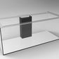 150 Gallon Starfire Glass Aquarium 60x24x24 12mm Eurobraced with Built-in Overflow Box
