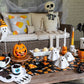 Orange Ceramic Jack-O’-Lantern Open Mouth Candy Container