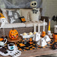 Orange Ceramic Jack-O’-Lantern Open Mouth Candy Container
