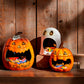 Orange Ceramic Jack-O’-Lantern Open Mouth Candy Container