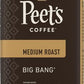 Peet's Coffee, Medium Roast Ground Coffee - Big Bang 10.5 Ounce Bag (Pack of 2)