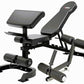 MiM USA Hercules EX, Commercial All in One Gym Machine w/400 lb Weight Stack, Adj Bench, Jammer Arms, Leg Press, Leg Extension, Arm Curl, LAT Seat & Complete Attachment