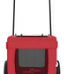 Tidyard Pet Bike Trailer Red and Black Oxford Fabric and Iron Pet Bicycle Carrier, Animal Bike Stroller for Cat, Puppy, Dog, Outdoor, Travel Style C