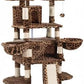 SHA CERLIN 68 Inches Multi-Level Large Cat Tree for Large Kitties/Big Cat Tower with Condo/Cozy Plush ‌Pussycat Perches/Sisal Scratching Posts and Hammocks/Activity Center/Leopard Print