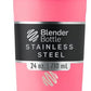 BlenderBottle Sport Insulated Stainless Steel Shaker Bottle with Wire Whisk, 24-Ounce, Pink – Protein Shakes & Hydration for Athletes & Fitness Enthusiasts, Easy Mixing, Keeps Drinks Cold, Lockable Lid