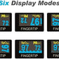Concord Fingertip Deluxe OLED Pulse Oximeter with 6 way Reversible Display - Blood Oxygen Saturation Monitor with Carrying Case, Batteries and Lanyard - Easy to Use, Accurate SpO2 (Black Ox)
