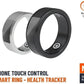 Smart Ring Health Tracker 19.1mm, 5 Days Working Time, Heart Rate & Body Temperature, Daily Fitness, Calorie Counter, Blood Oxygen, Menstrual Cycle Monitor - (Silver)