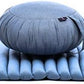 Leewadee Meditation Cushion Set – 1 Round Zafu Meditation Pillow and 1 Square Roll-Up Zabuton Meditation Mat, Pillows Bundle Filled with Kapok