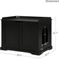 unipaws Black Cat Litter Box Enclosure Furniture, Kitty Hidden Cover, Concealed Dog Proof Litter Boxes Cabinet, Hideaway Litter Box, Cat House