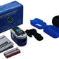 Concord Fingertip Deluxe OLED Pulse Oximeter with 6 way Reversible Display - Blood Oxygen Saturation Monitor with Carrying Case, Batteries and Lanyard - Easy to Use, Accurate SpO2 (Sapphire Blue)