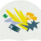 Unisex Silicone Swimming hat That Protects Hair and Ears, Pretty and Cool Artist Collaboration Design Swimming hat