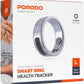 Phone Touch Control Smart Ring Health Tracker, 5 Days Working Time, Heart Rate & Body Temperature, Fitness Tracker, Calorie Counter, Blood Oxygen, Menstrual Cycle Monitor – Silver (20.7mm)