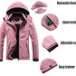 MOERDENG Women's Waterproof Ski Jacket Warm Winter Coat Outdoor Windbreaker Hiking Snowboarding Jacket