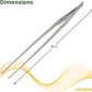 1PC Straight Aquarium Tweezers, 15" Long Tweezers for Terrarium, Stainless Steel Aquascape Tool for Planting Aquarium Plants, and Aquarium Maintenance