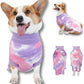 Breathable Dog Recovery Suit for Male/Female, Tie Dye Purple Dog Onesie for Abdominal Wounds, Cone E-Collar Alternative After Surgery to Anti-Licking, Professional Surgery Suit for Dogs Large