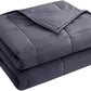 yescool Weighted Blanket for Adults (22 lbs, 60” x 80”, Grey) Cooling Heavy Blanket for Sleeping Perfect for 210-230 lbs, Queen Size Breathable Blanket with Premium Glass Bead, Machine Washable